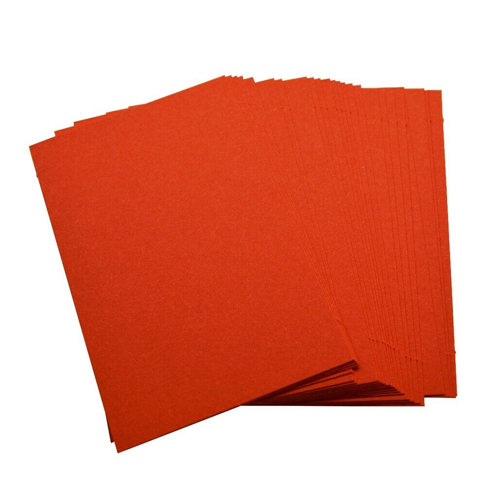 100 Red Blank Business Cards 250gsm, Stamp, Print, ATC. Matt Card