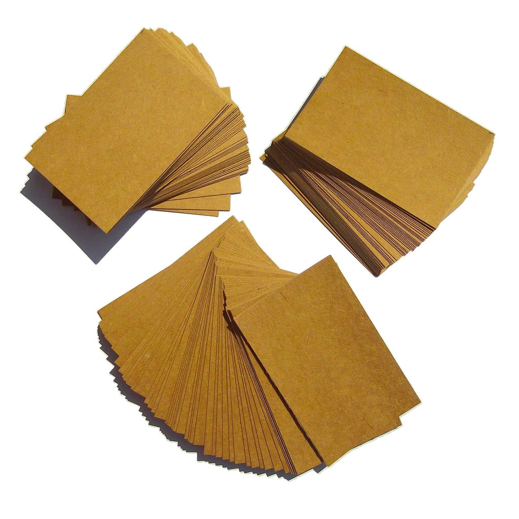 1000 - Kraft Blank Business Cards 270gsm, Stamp, Write, Brown Recycled Krft