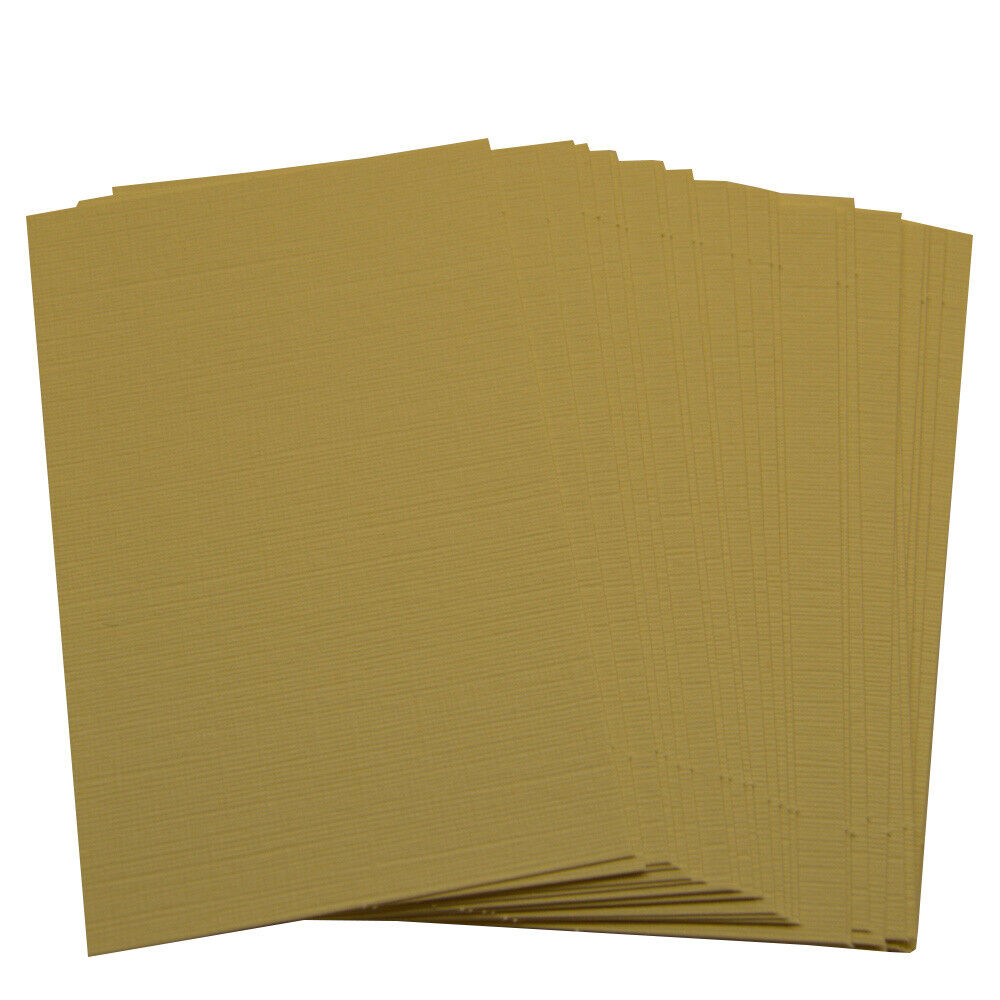 100 Linen Cream Blank Business Cards 250gsm, Stamp, Print, ATC. Matt Card
