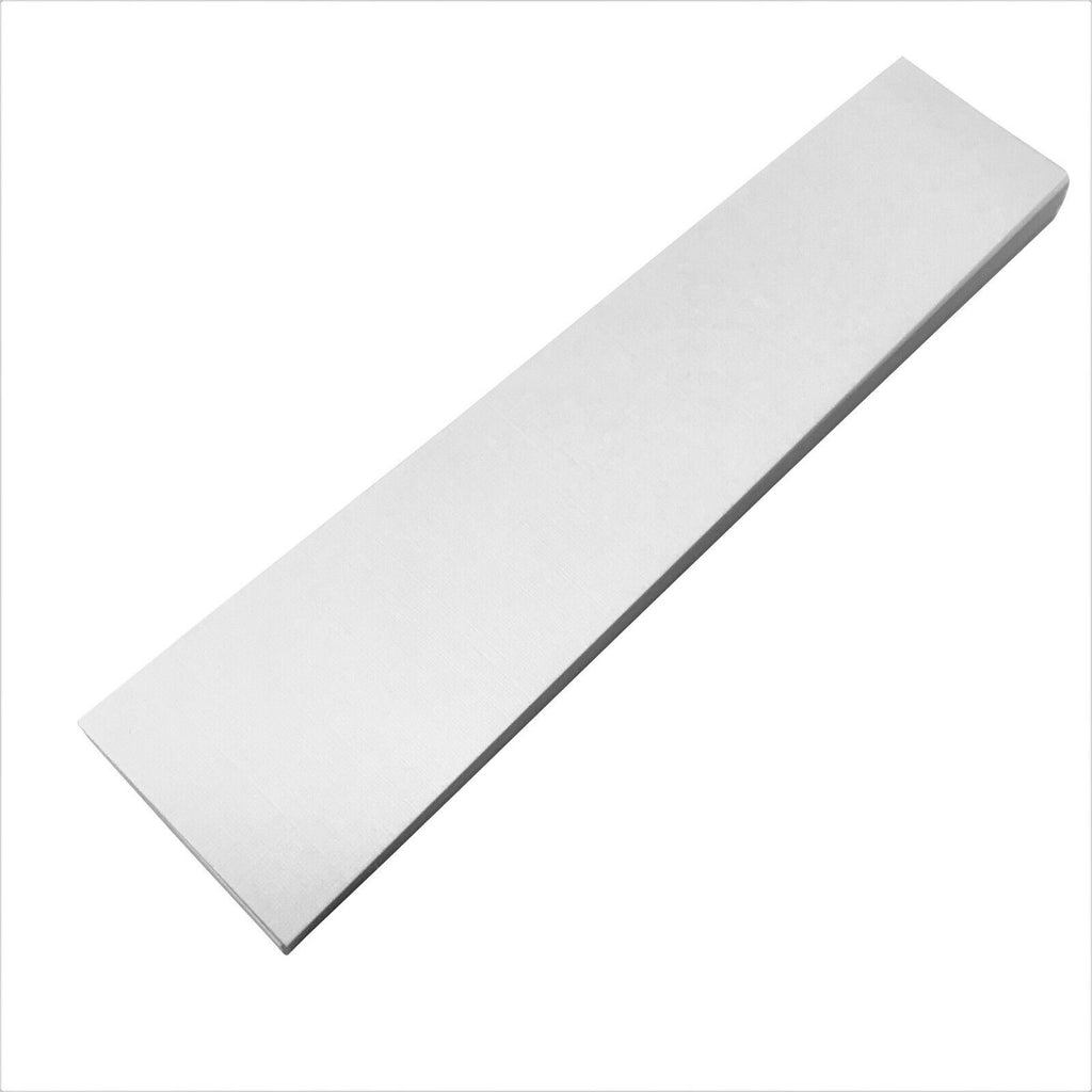 40 Linen White Card Bookmark Blanks. 210mm x 44mm, 255gsm. Crafts DIY Making