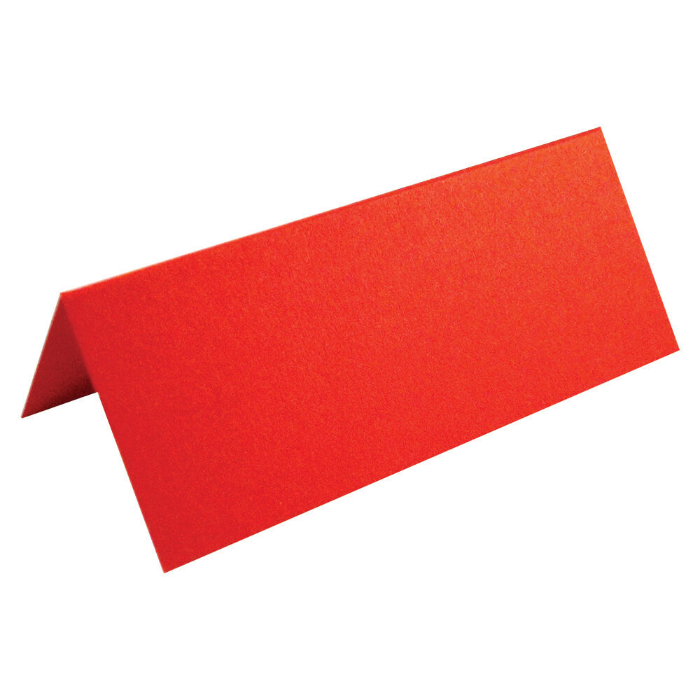 200 Red Blank Table Name Place Cards - Christmas, Parties Or Wedding Settings