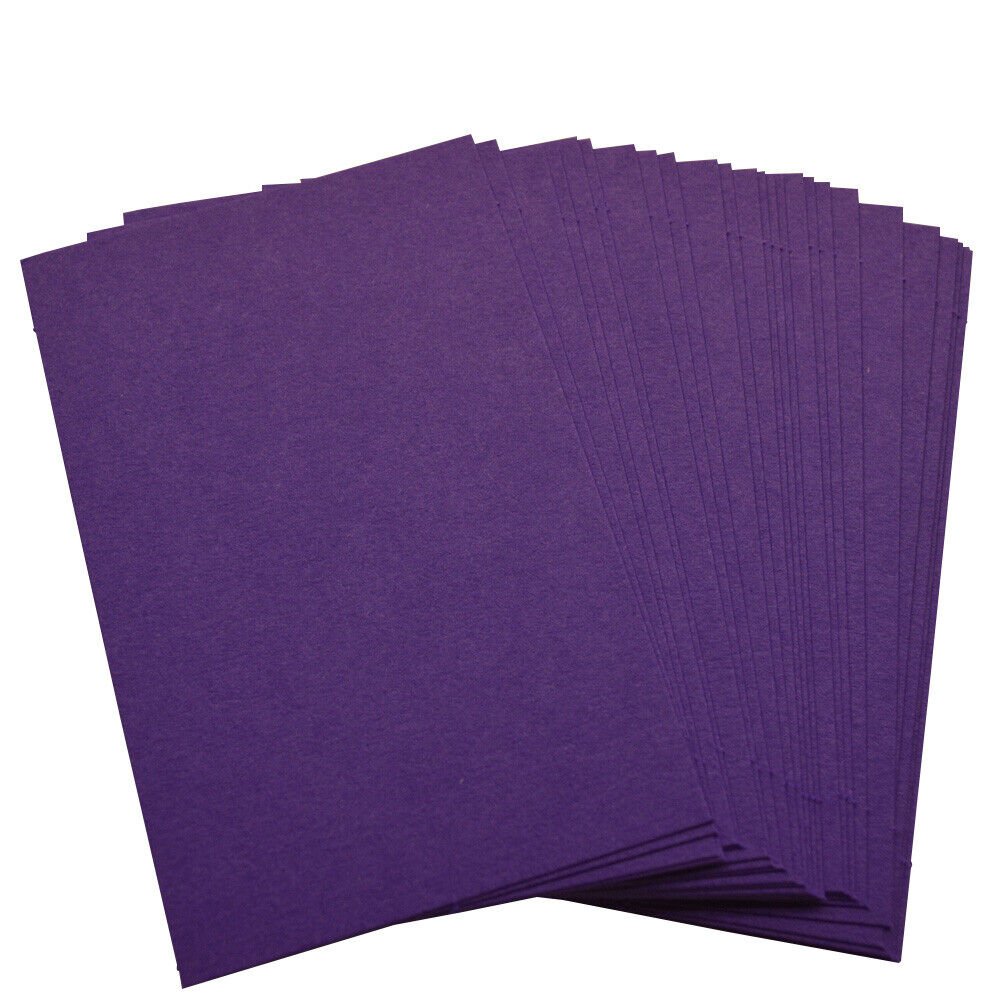 100 Purple Blank Business Cards 250gsm, Stamp, Print, ATC. Matt Card