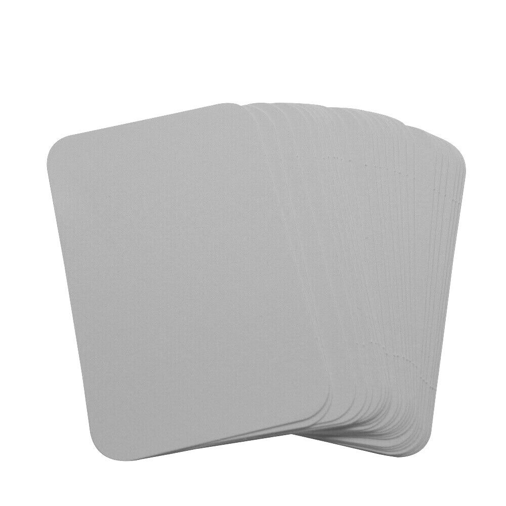 1000 - White ROUNDED Blank Business Cards 250gsm, Stamp, Print, Smooth Card