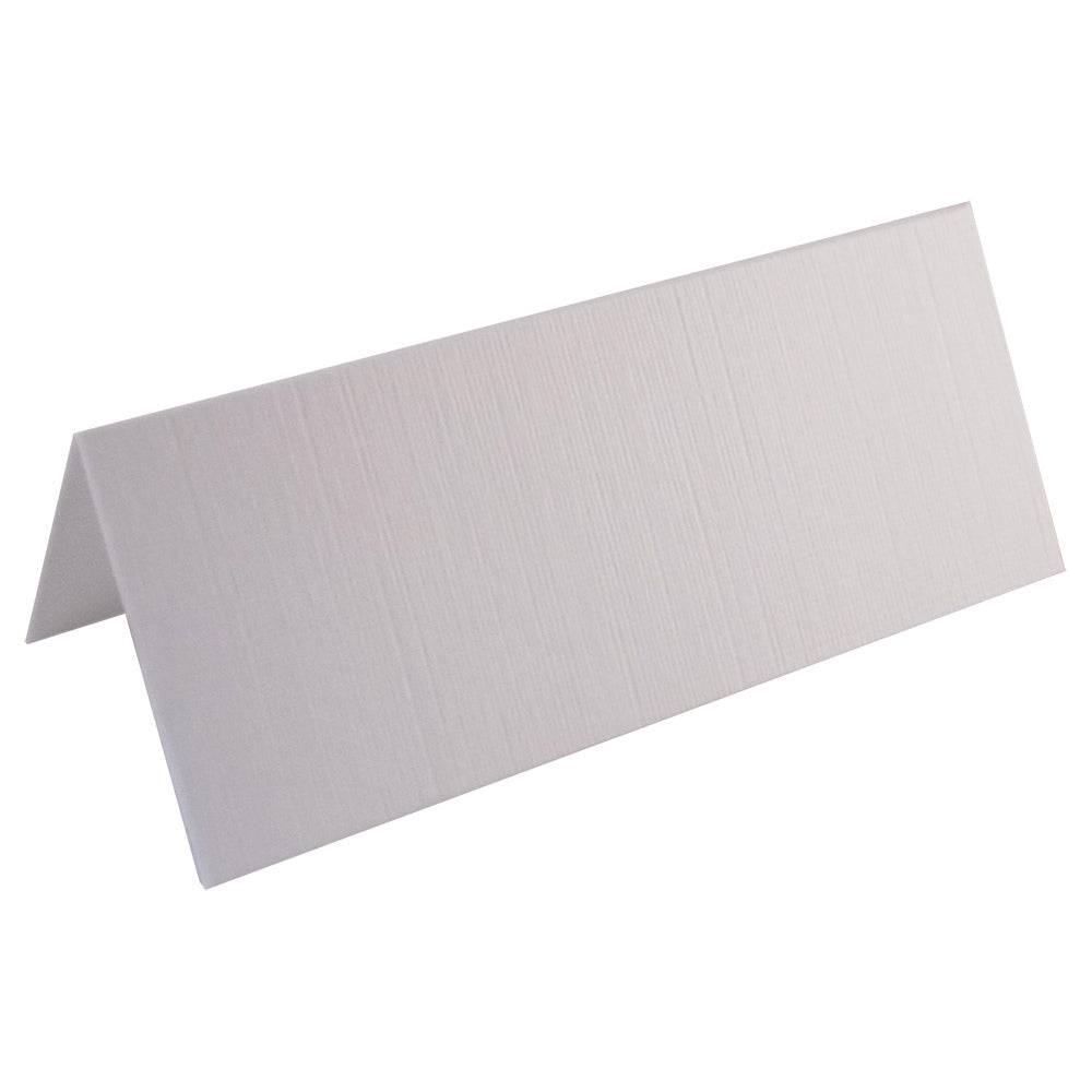 200 Blank Table Name Place Cards, WHITE LINEN - Christmas, Parties Or Wedding
