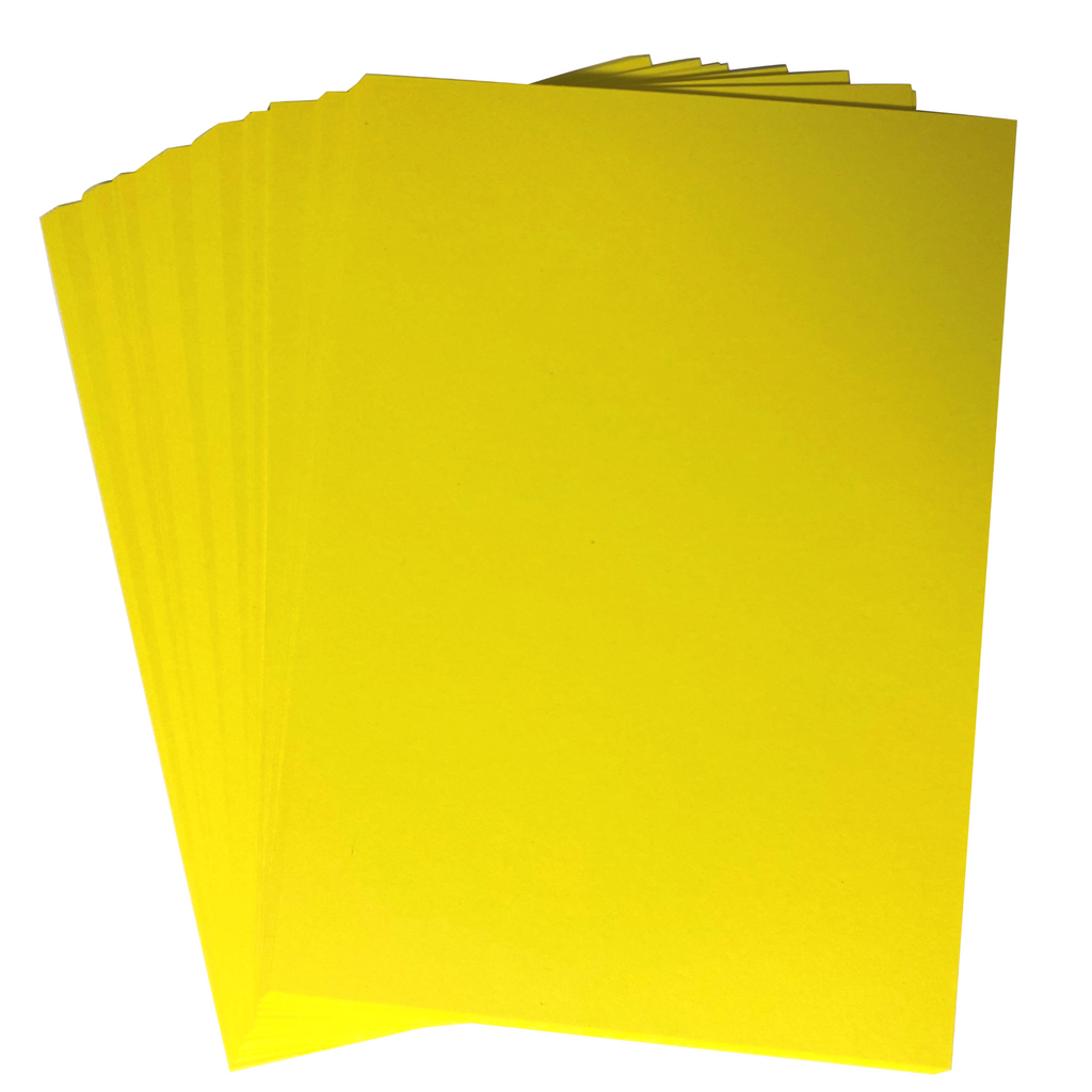 A4 Yellow Card Stock (297mmx210mm) 250gsm - Stella Weds® - UK Card Crafts
