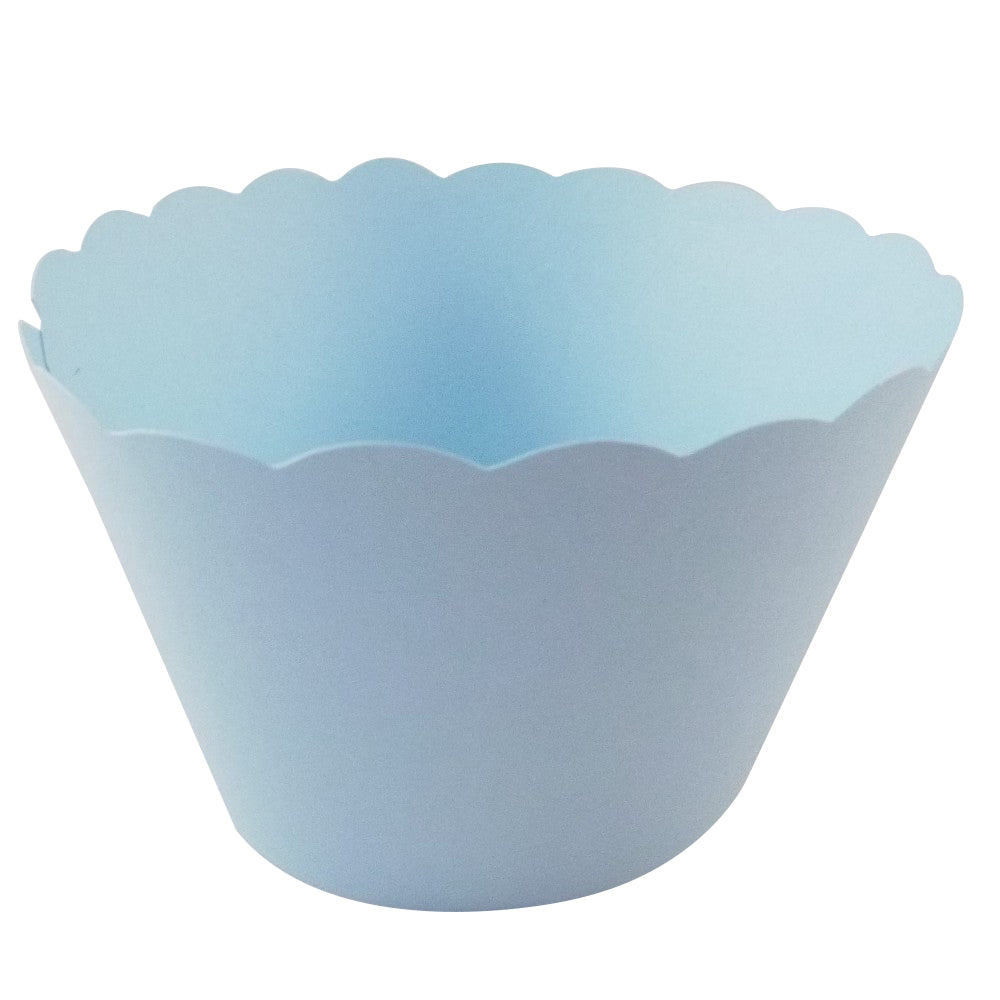 Light Blue Cupcake Wrappers x 50 Per Pack Default Title - UK Card Crafts
