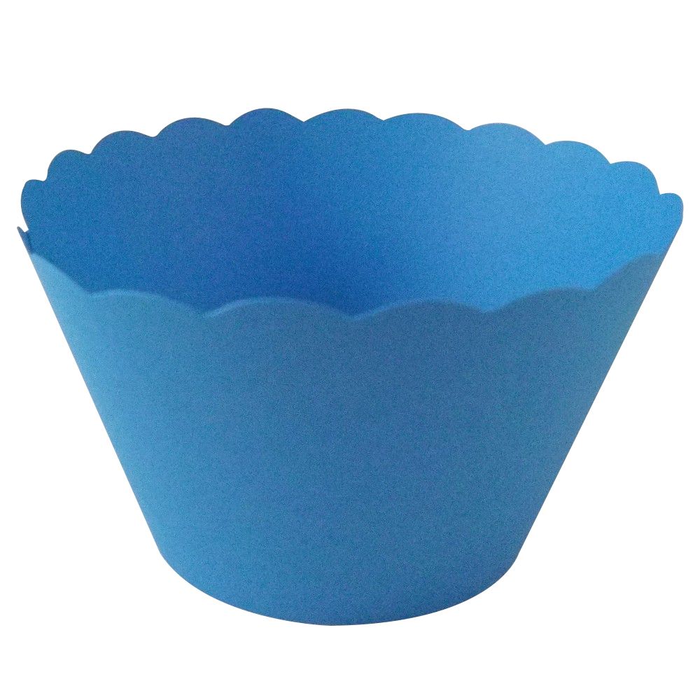 Ocean Blue Cupcake Wrappers x 50 Per Pack Default Title - UK Card Crafts
