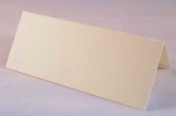 50 Ivory Linen Wedding Table Place Cards, Perfect For All Parties - UK Card Crafts