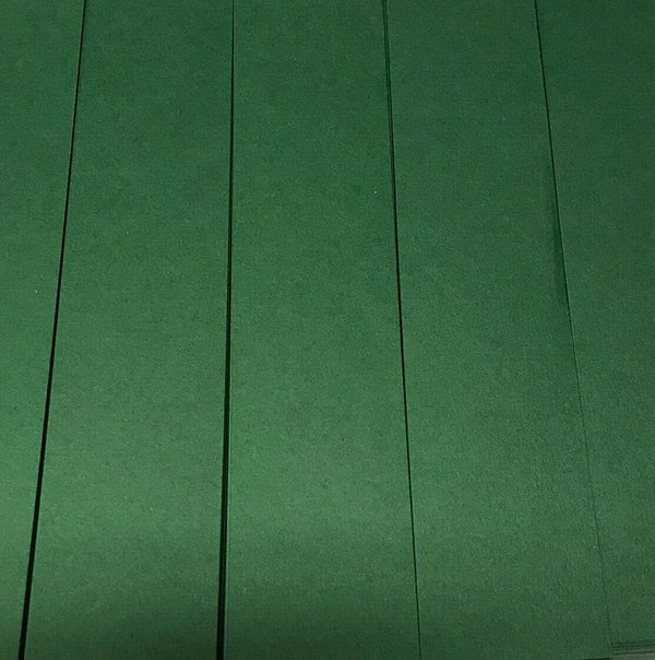 500 Blank Card Bookmarks. Christmas Dark Green Card. 250gsm. 210mm x 44mm - UK Card Crafts