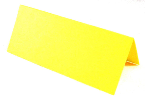 50 Yellow Wedding Table Place Cards, Perfect For All Parties & Events - UK Card Crafts