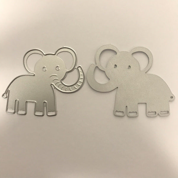 Cute Elephant Metal Thin Die. Cardmaking, Scrapbooking, Kids Crafts, Animal Dies - UK Card Crafts