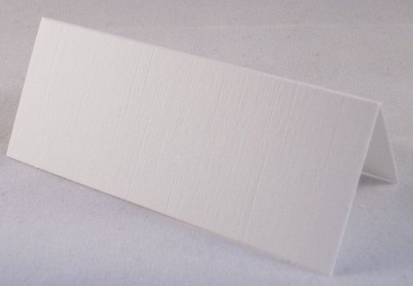 50 White Linen Wedding Table Place Cards, Perfect For All Parties - UK Card Crafts