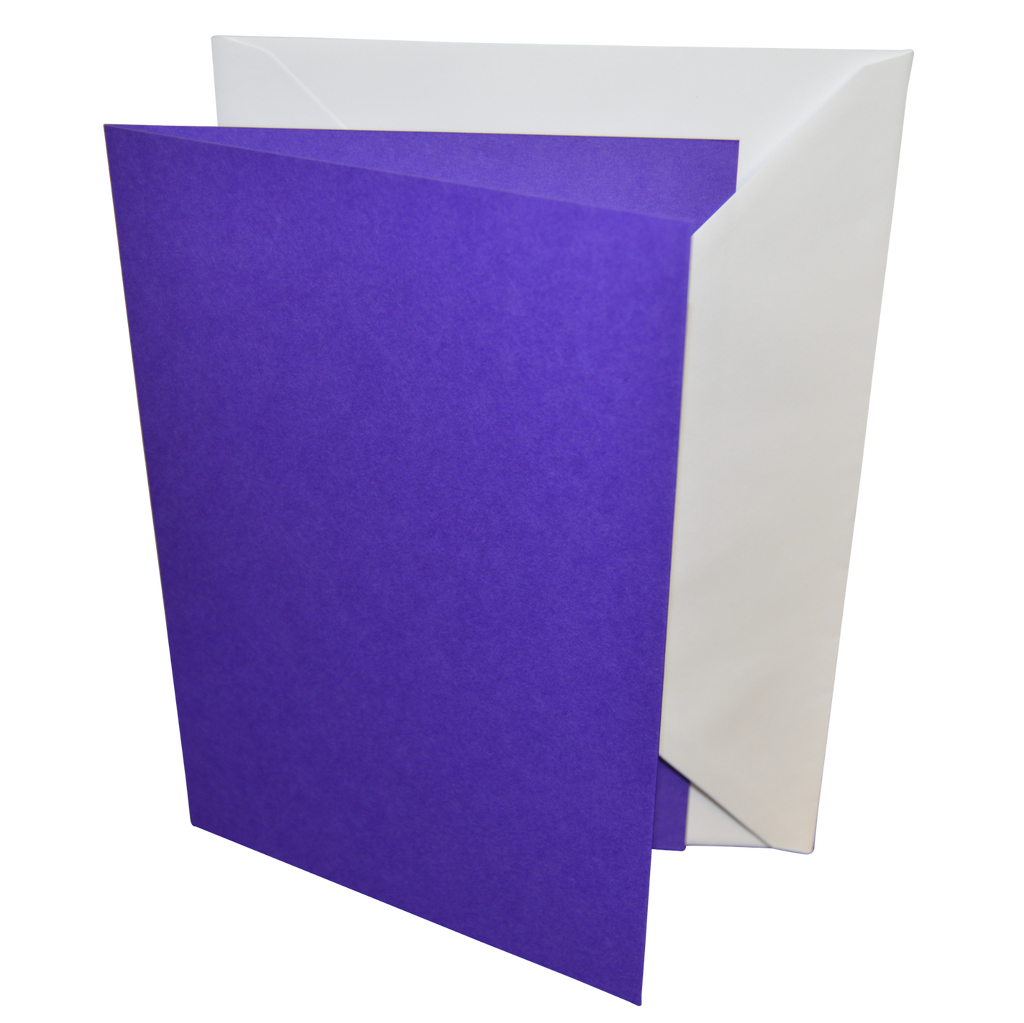 5"x7" Coloured Greeting Card Blanks & Envelopes – Choose Colour & Quantity