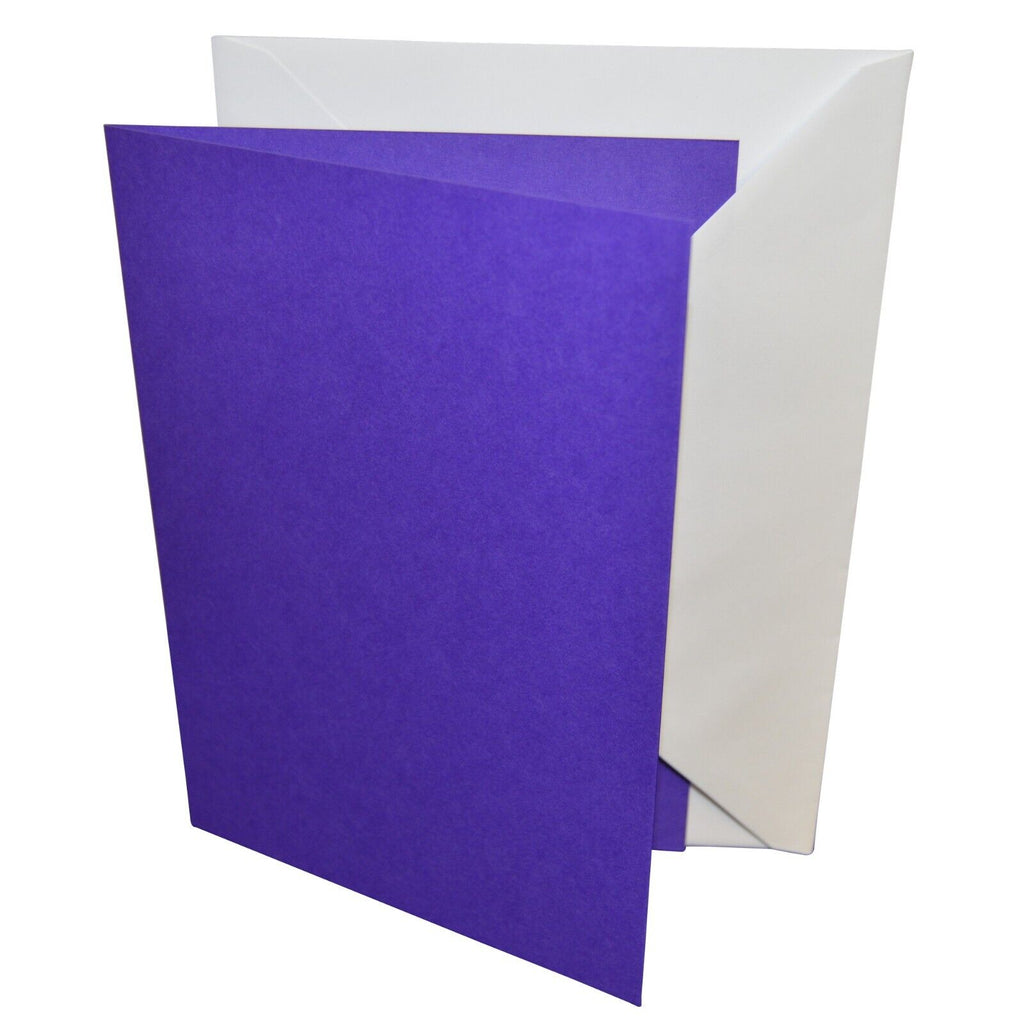 A6 Coloured Greeting Card Blanks & Envelopes - Choose Colour & Quantity