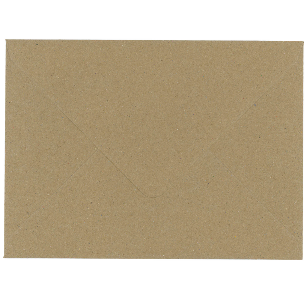 1000 Eco Kraft 5"x7" Envelopes 114gsm Diamond Flap Greeting Card Invitation Full Box - UK Card Crafts