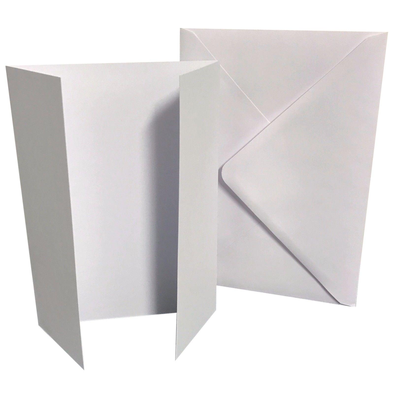 DJP 8x8 White Card Blanks With Envelopes – 300gsm Pre-Creased – UK Made – 8" Square - View #4