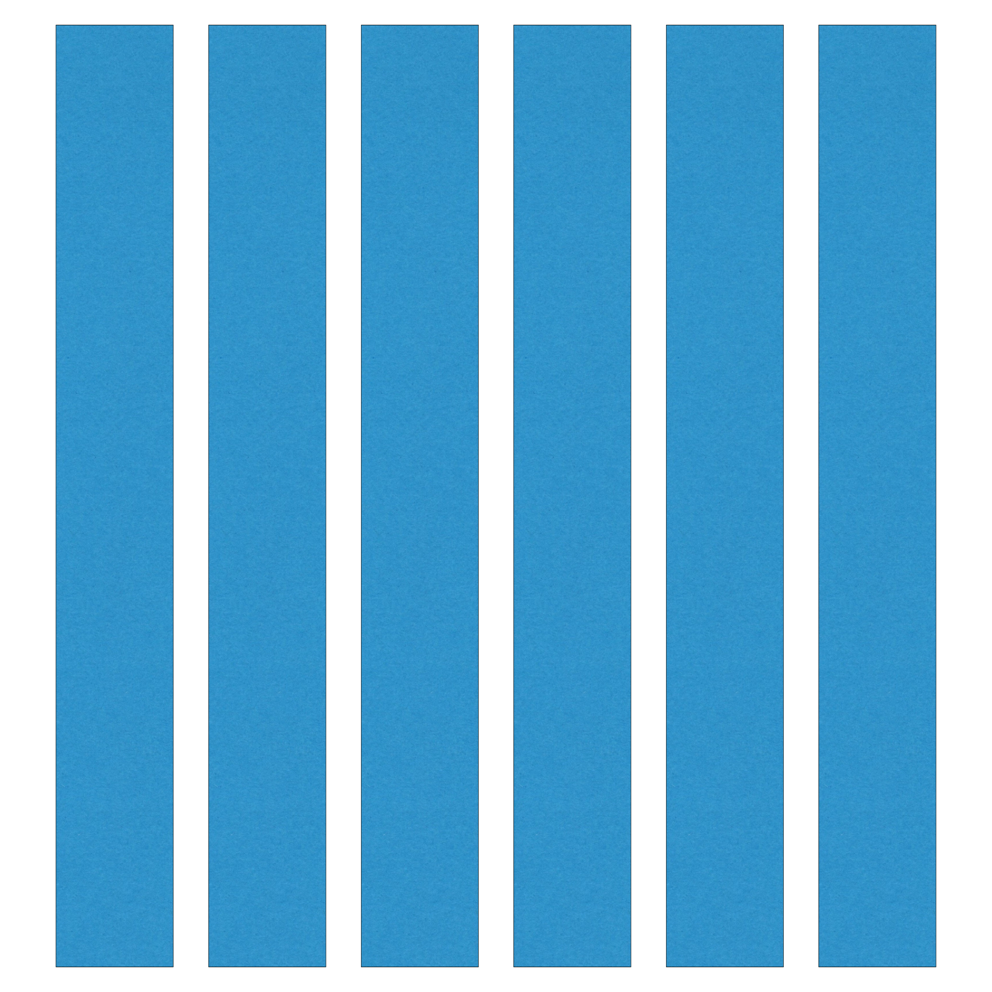 Ocean Blue Paper Chain Card Strips. 5 Meter / 16 Feet Long. Wedding Pa ...