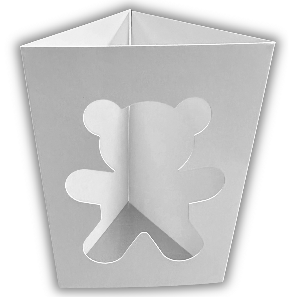 Teddy Bear Aperture Card Blank Sitting By Itself.
