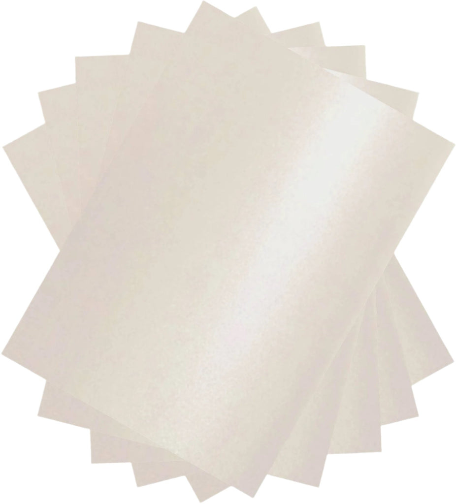 A4 White Pearlised Card x 5 Sheets Per Pack - 240gsm