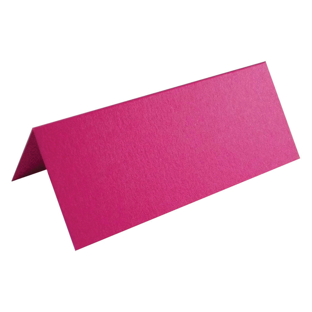 100 X Cerise / Hot Pink Blank Table Name Place Cards For Weddings & Parties