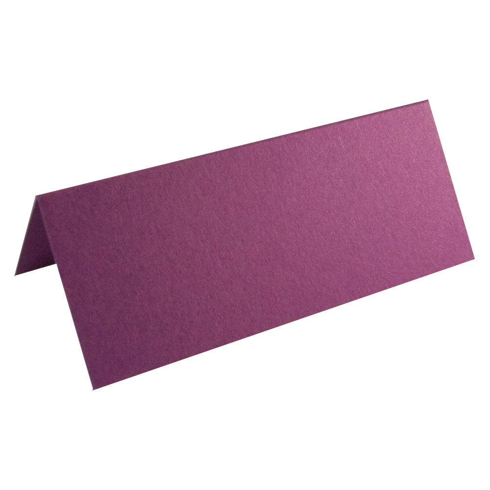 100 X Purple Blank Table Name Place Cards For Weddings & Parties