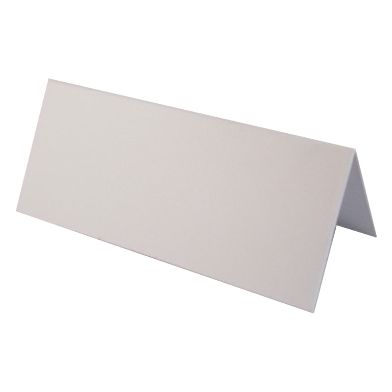 100 X Smooth White Blank Table Name Place Cards For Weddings & Parties