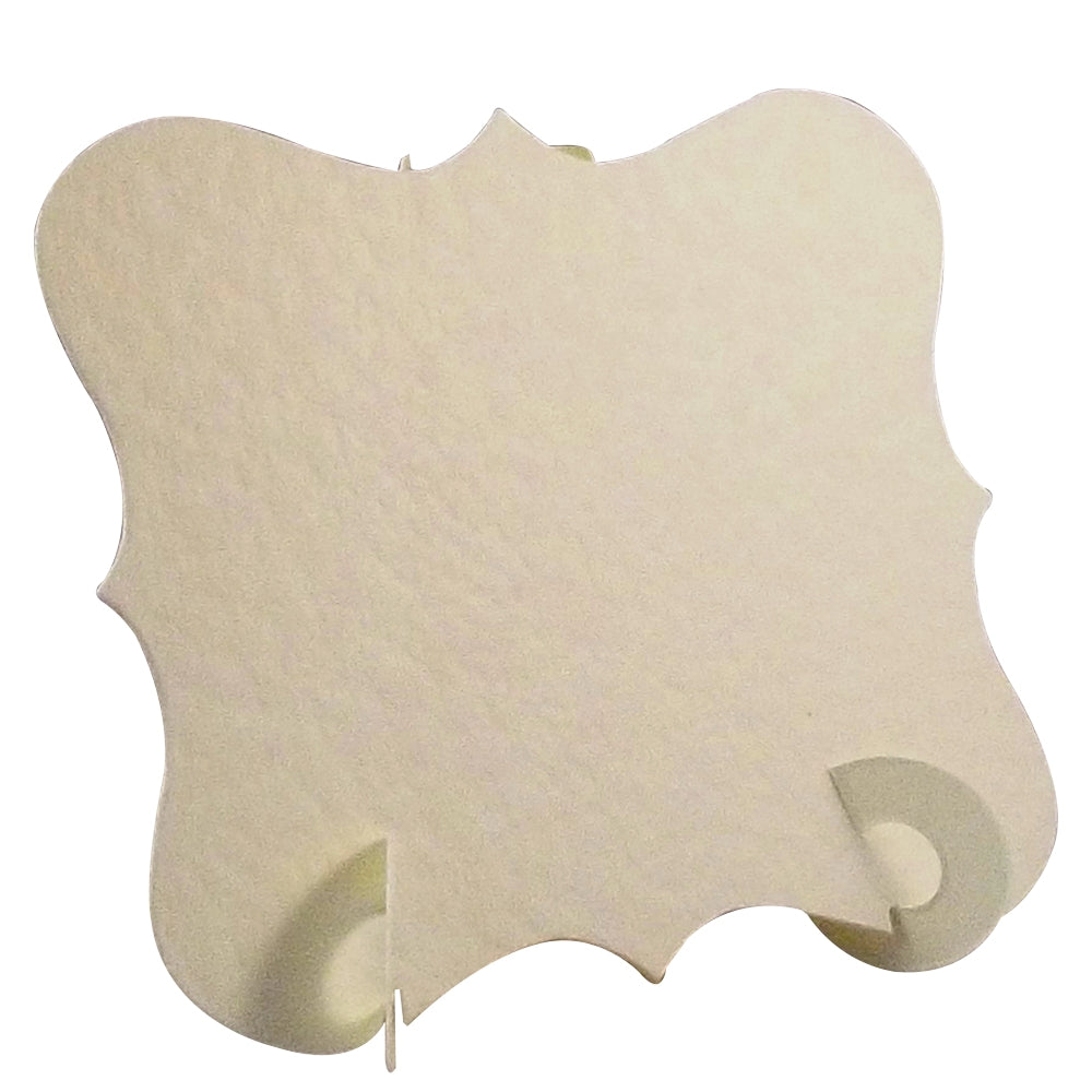 24 x Hammered Ivory Elegant Place Cards, Perfect for Stylish Weddings & Parties. Tableware UK Card Crafts