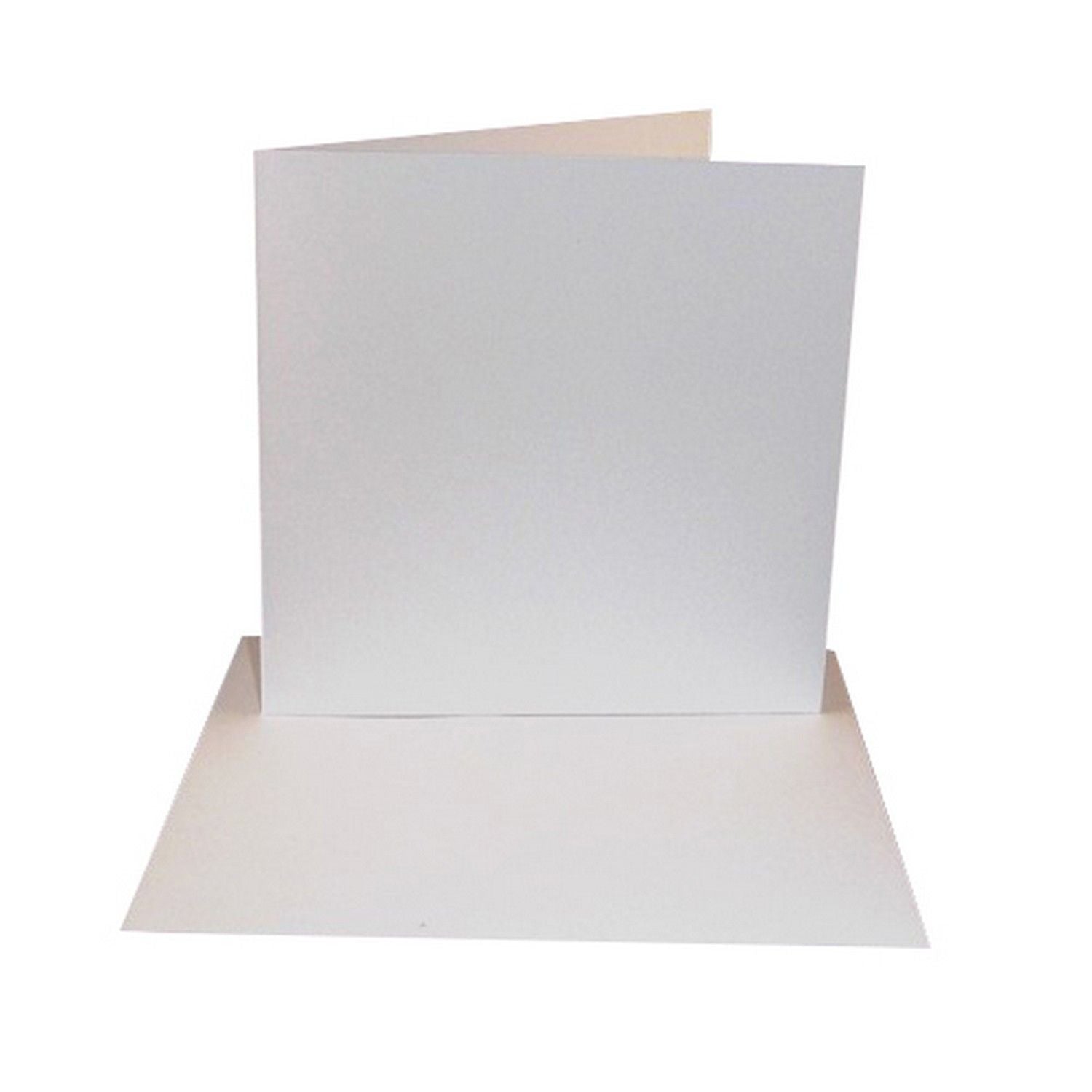 25 Pack - 8x8 White Card Blanks & Envelopes - 300gsm – UK Card Crafts