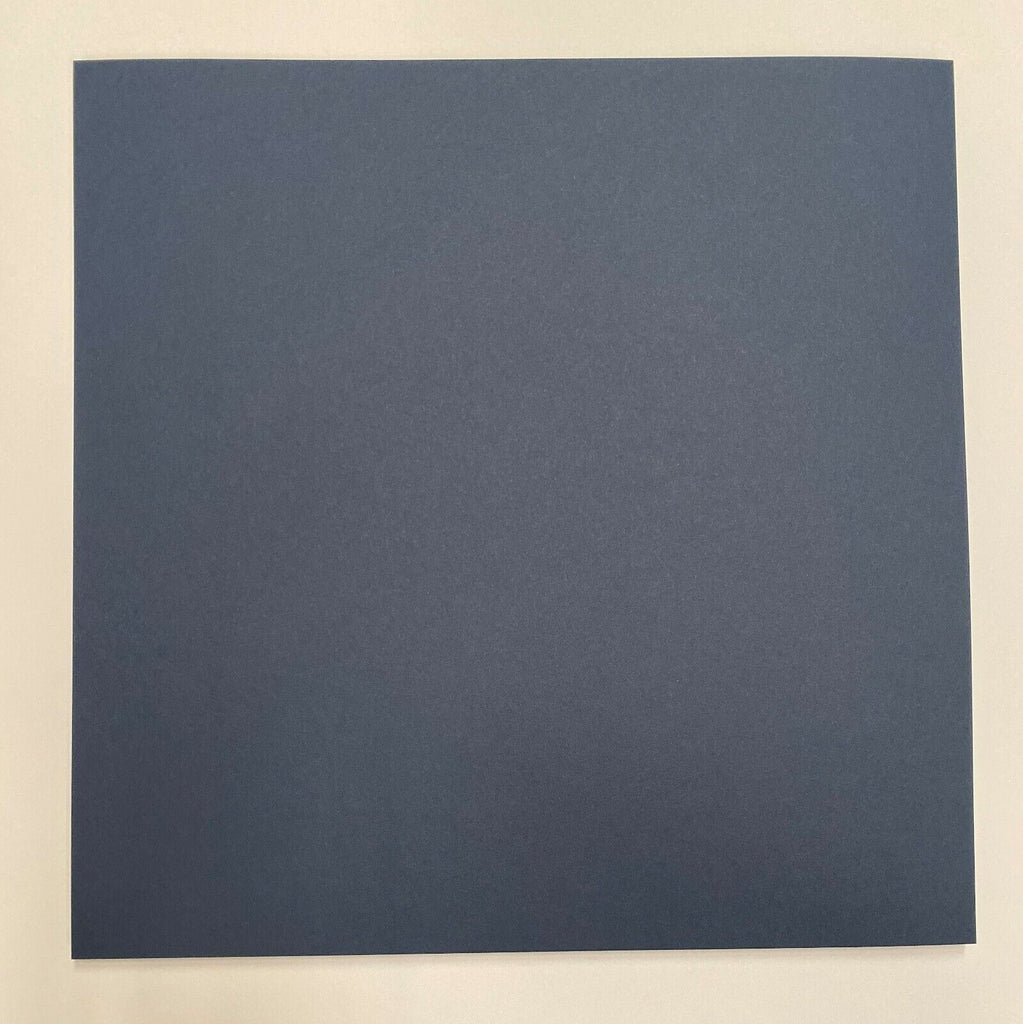 20 x 12"x12" Card Stock - Colour: NAVY BLUE  - Matt Finish - Stella Weds 250gsm