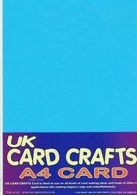 A4 Blue Card 160gsm X 40 Sheets - UKCC0183