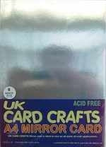 A4 Silver Mirror Card - 5 Sheets Per Pack - UKCC0003