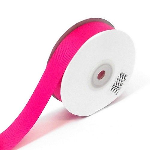Hot Pink Grosgrain Ribbon 10mm X 25 Meters With Free Pack Of 12 White Tags