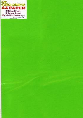 Intense Green Paper x 10 Sheets 80gsm - UKCC0210