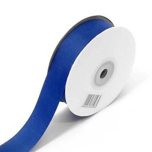 Navy Blue Grosgrain Ribbon 10mm X 25 Meters With Free Pack Of 12 White Tags