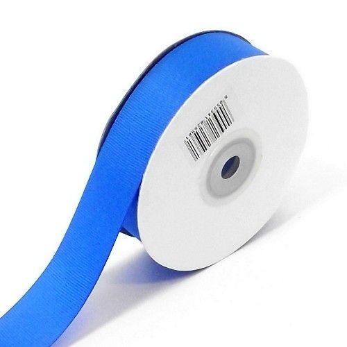 Royal Blue Grosgrain Ribbon 10mm X 25 Meters With Free Pack Of 12 White Tags